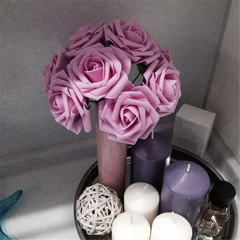 10 шт. искусственные розы из пенополиэтилена 11 цветов|pe foam|flower weddingbouquet rose |