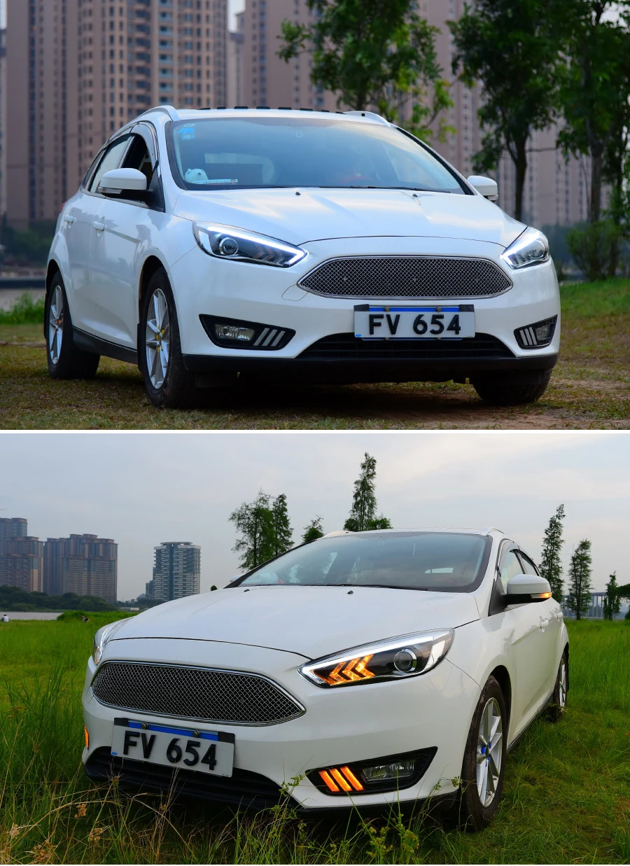 Фара в сборе для Ford Focus светодиодный фонарь дневного света светодиодный указатель поворота