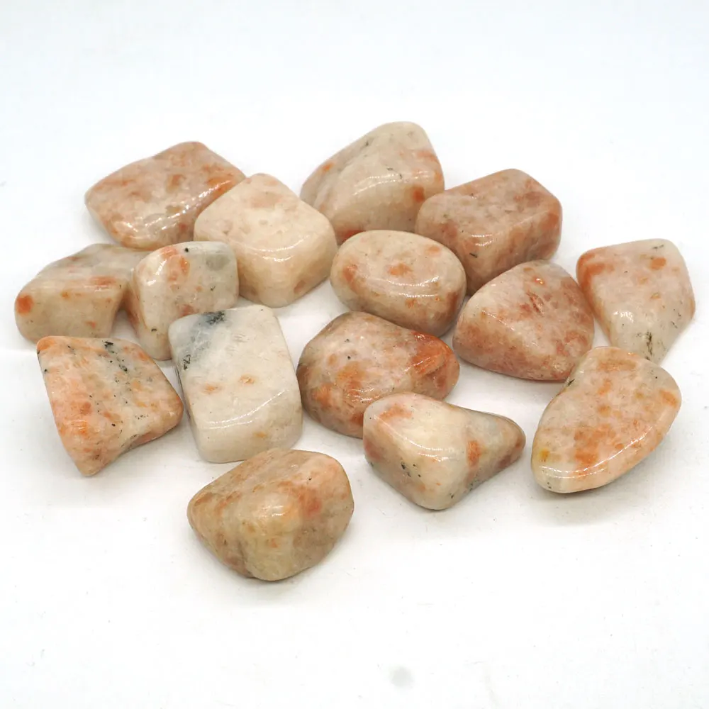 Нестандартный полированный кварцевый камень Sunstone чакра из натуральных камней