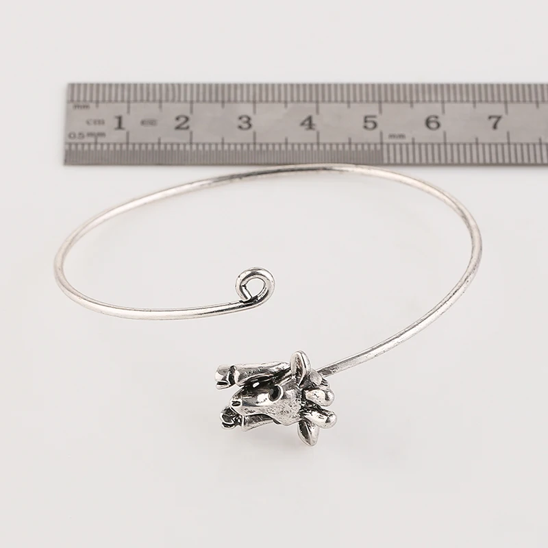 

10pc Wholesale New Fashion 5 Color Adjustable Lovely Cattle Head Animal Bracelets&Bangles Men And Women Free Shipping