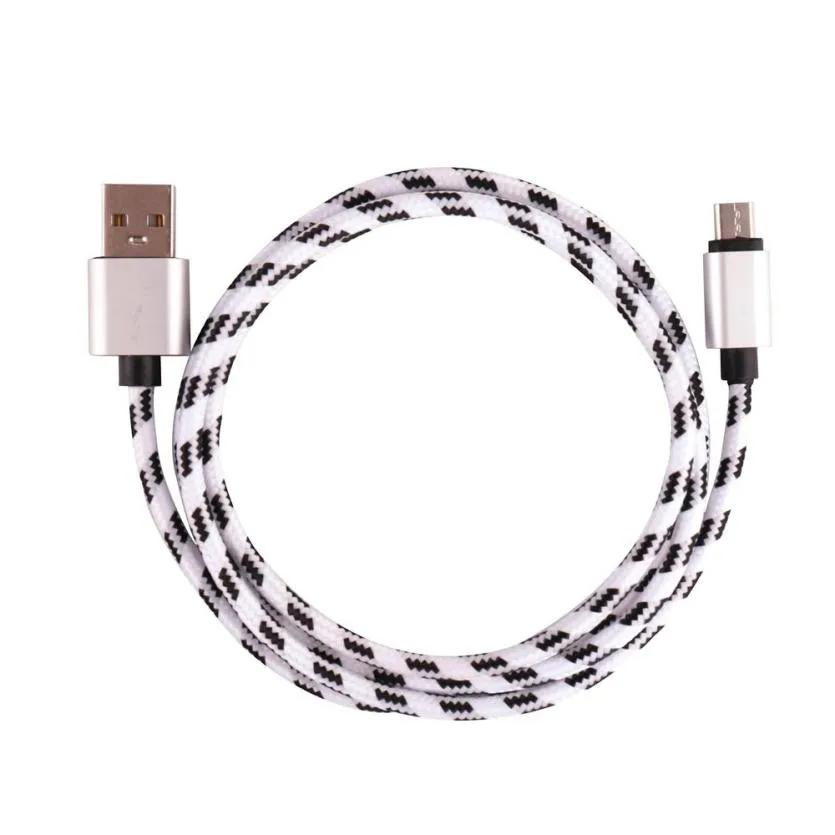 EPULA Micro USB кабель высокой мощности 1 м 2A Плетеный алюминиевый для передачи данных и