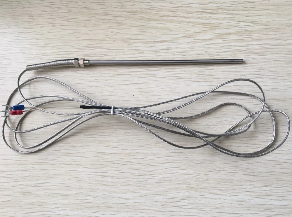 K Type 800 Degree Celsius Spring Load 20cm Long Probe Thermocouple Sensor 3m | Обустройство дома