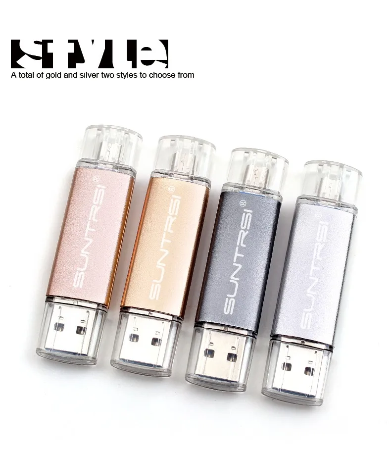 Suntrsi USB флеш-накопитель 64 Гб OTG USB 3,0 флеш-накопитель высокоскоростной металлический USB флеш-накопитель с индивидуальным логотипом USB флеш-накопитель 64 ГБ