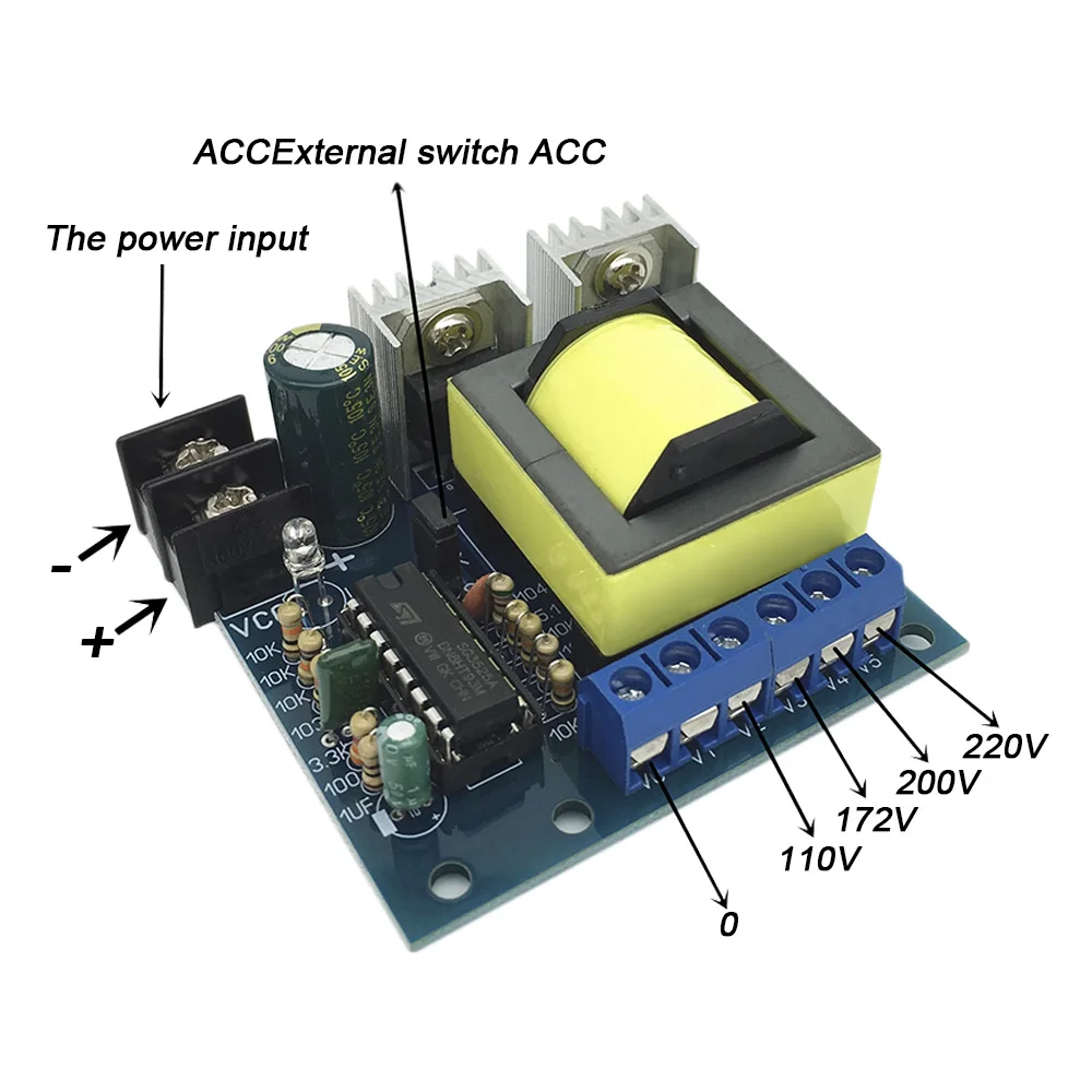 SUNYIMA 150 Вт Инвертор DC12V/24V к AC110V/220V усилитель постоянного тока AC печатной