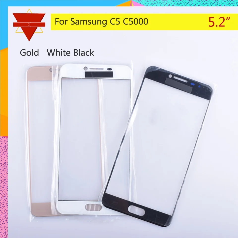 Для Samsung Galaxy C5 C5000 SM-C5000 сенсорный экран передняя стеклянная панель внешняя линза