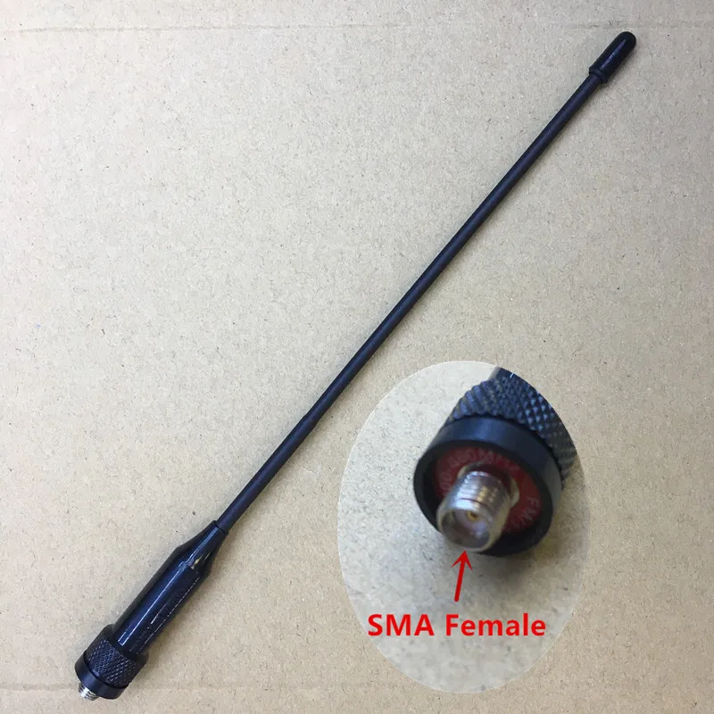 Honghuismart резиновая UHF VHF 144/430 МГц Двухдиапазонная Sma Женская антенна для ранней