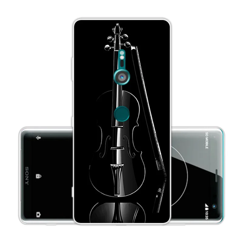 ТПУ для sony Xperia XZ3 прозрачный силиконовый чехол телефона 6 0 дюймов XZ 3 Роскошный
