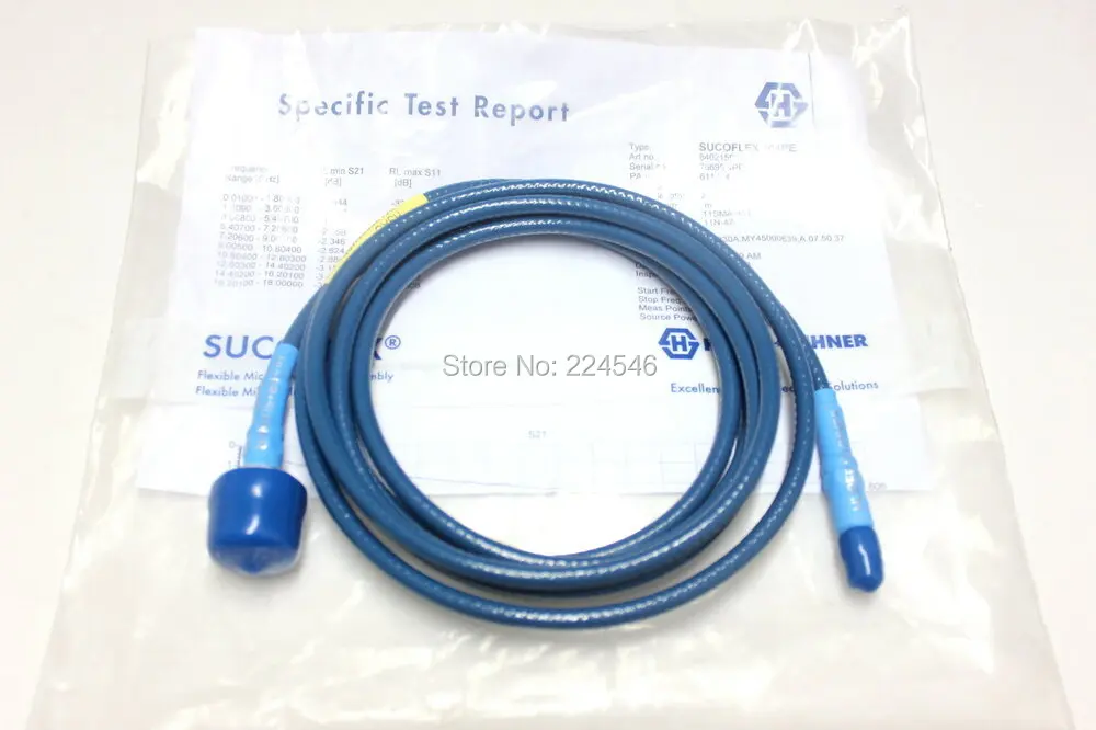 Новый радиочастотный Тестовый Кабель SUCOFLEX 100 104PE 2 5 M HU BER + SUHNER SMA|cable male|male cablecable male to