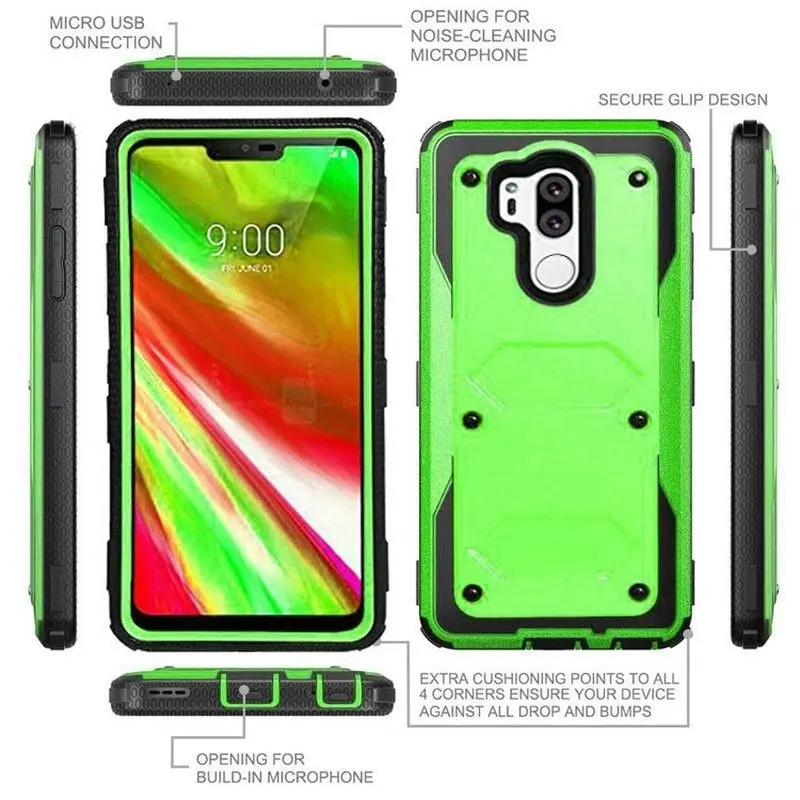YUMQUA чехол для LG G7 ThinQ Shock Adsording гибридный прочный ударопрочный защитный G710|Бамперы|