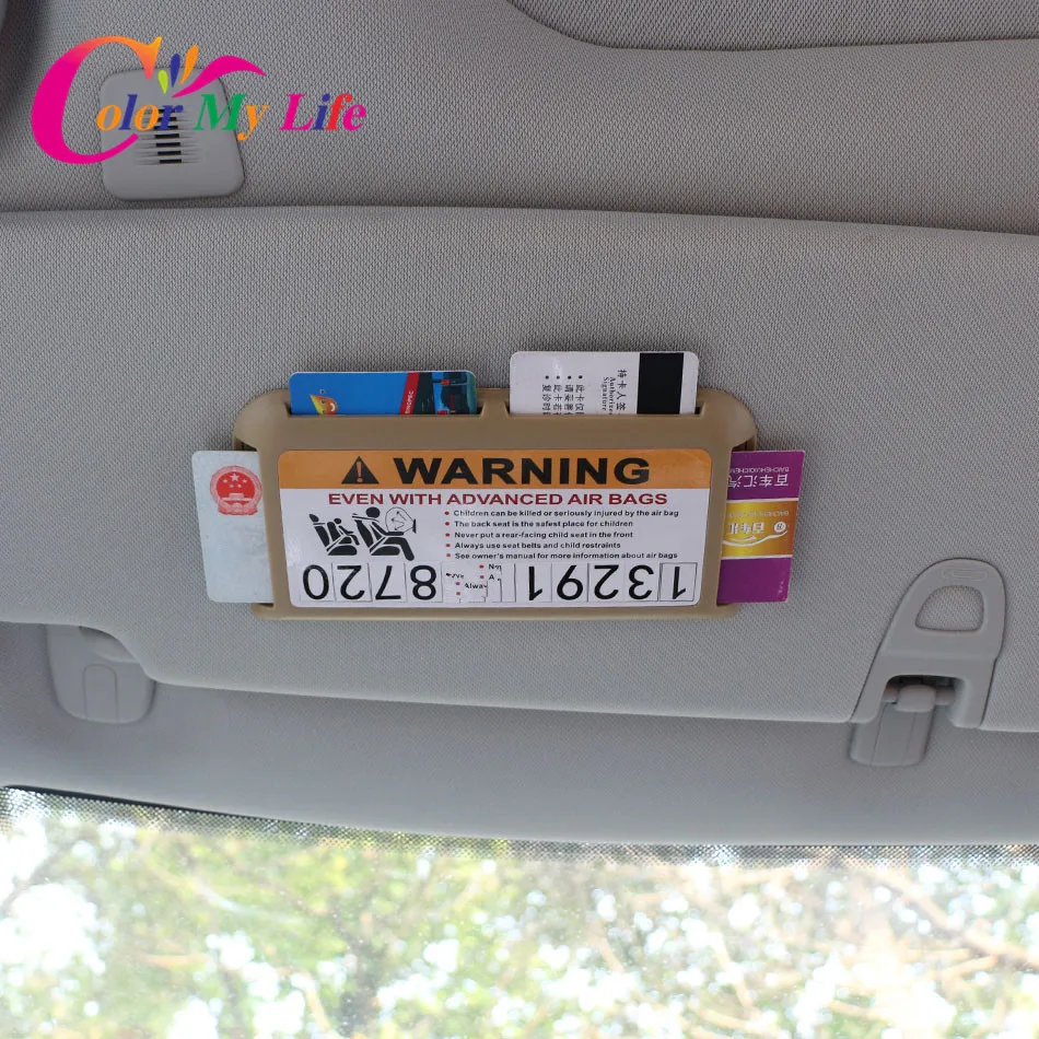 Автомобильный держатель для карт Color My Life органайзер с солнцезащитным козырьком