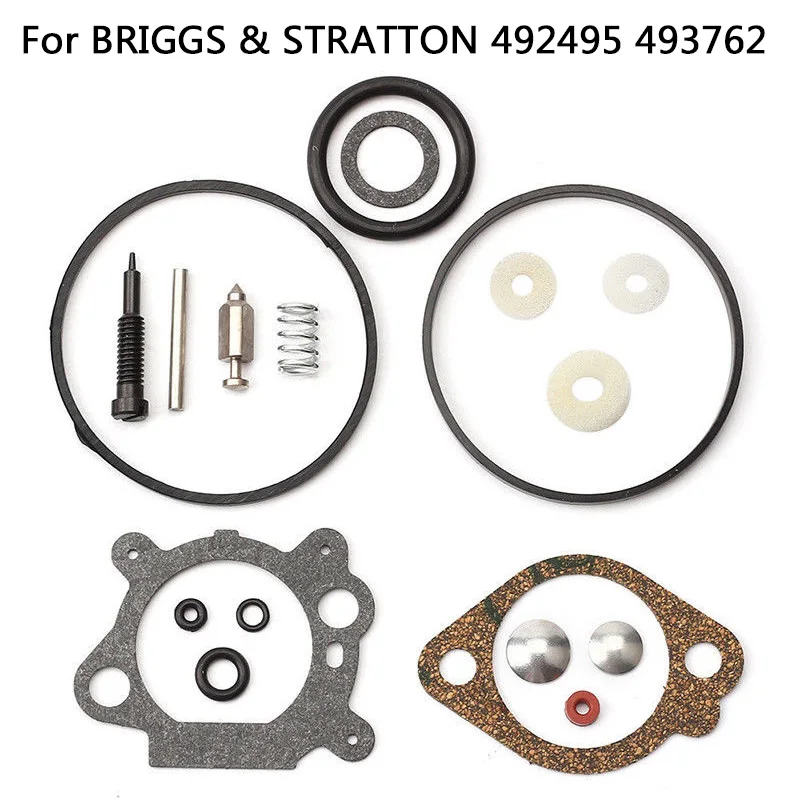 Набор для Ремонта Карбюратора детали двигателей BRIGGS &amp STRATTON косилка 493762 QUANTUM 19 шт.