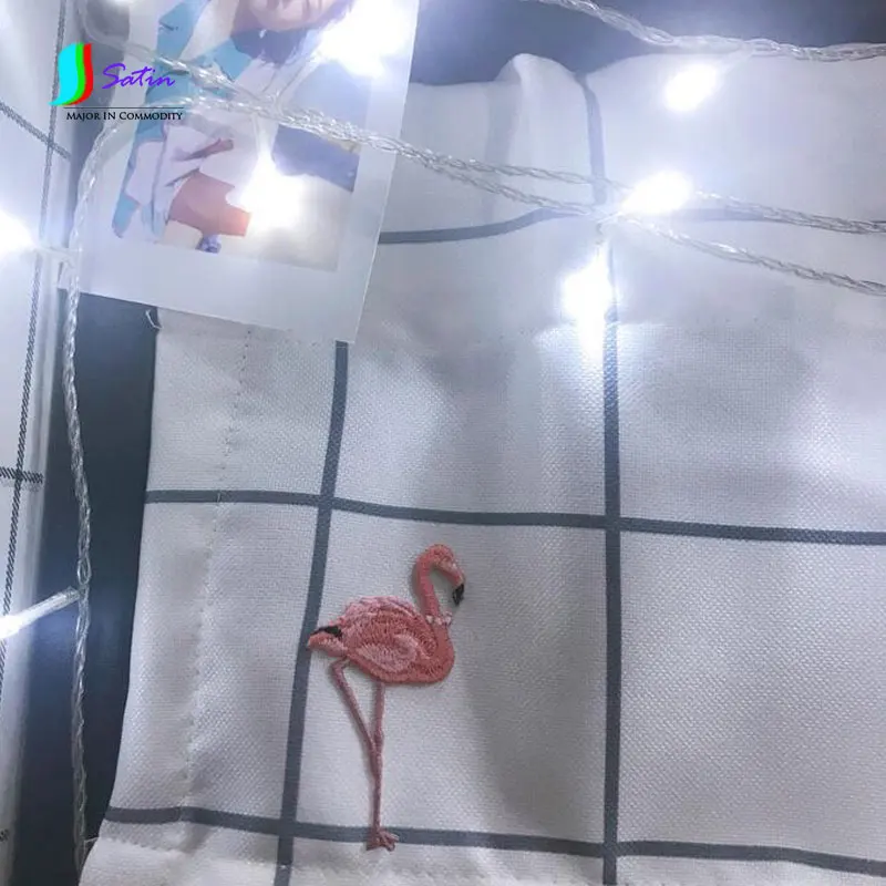 Couples Size 2 Japanese Embroidery Flamingo Patch Cloth Stickers Accounting Fashion 6*3CM And 8*4.2cm S180P | Дом и сад