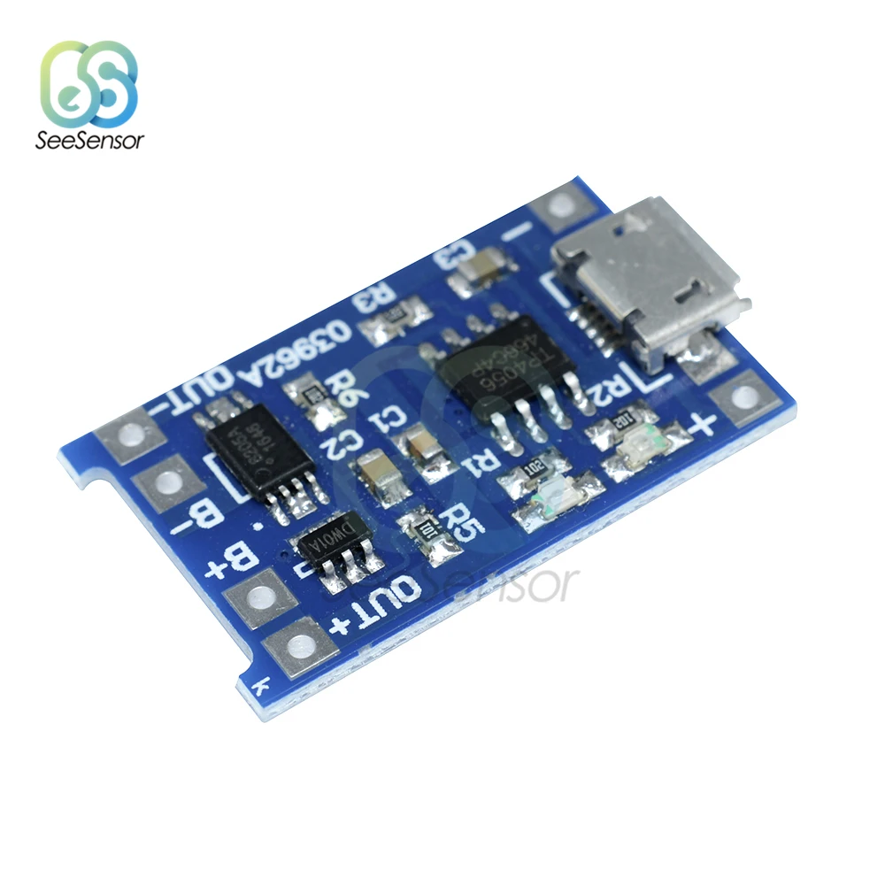 TP4056 5В 1A Micro USB 18650 литиевая батарея зарядная плата модуль зарядного устройства +