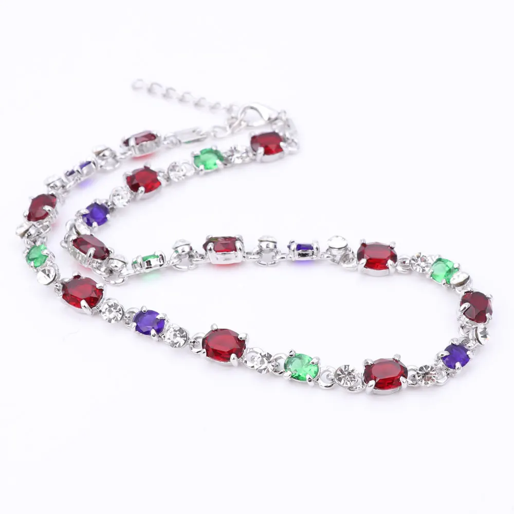 Горячая продажа Дубай красочные хрустальные стразы ожерелье серьги Наборы Мода