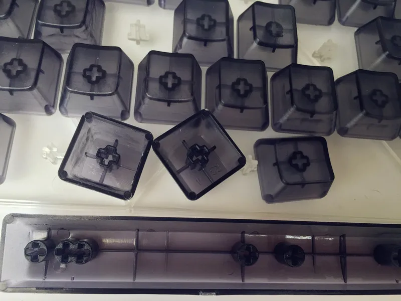Keycap blacktransmicidus 104 ключа прозрачный АБС пустые колпачки для OEM Cherry MX переключатели