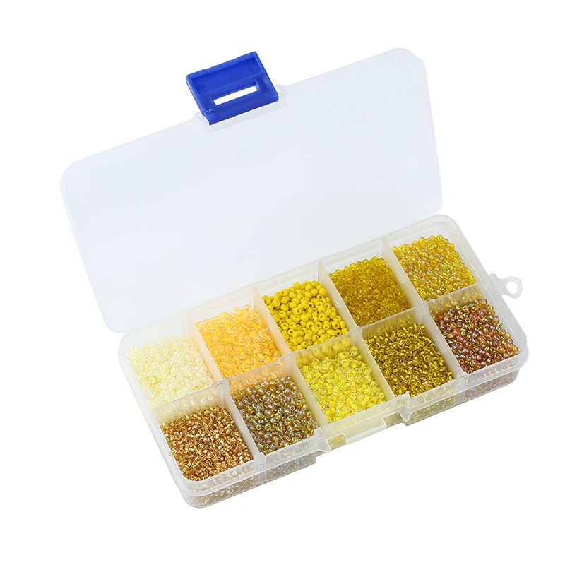Одна коробка 10 видов цветов смешанные 2 мм чешские стеклянные бусины Австрийские