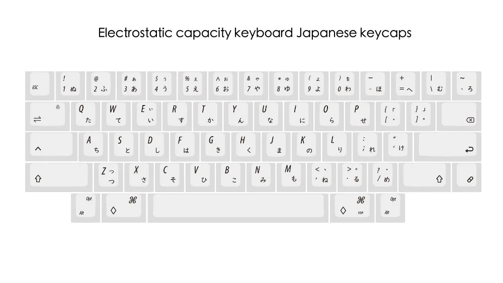 Краситель саб серый и молочный японский keycap для электростатической емкости