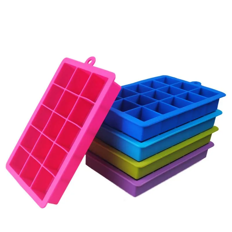 Силиконовая Резина Экологичная форма для кубиков льда квадратная лоток Сделай