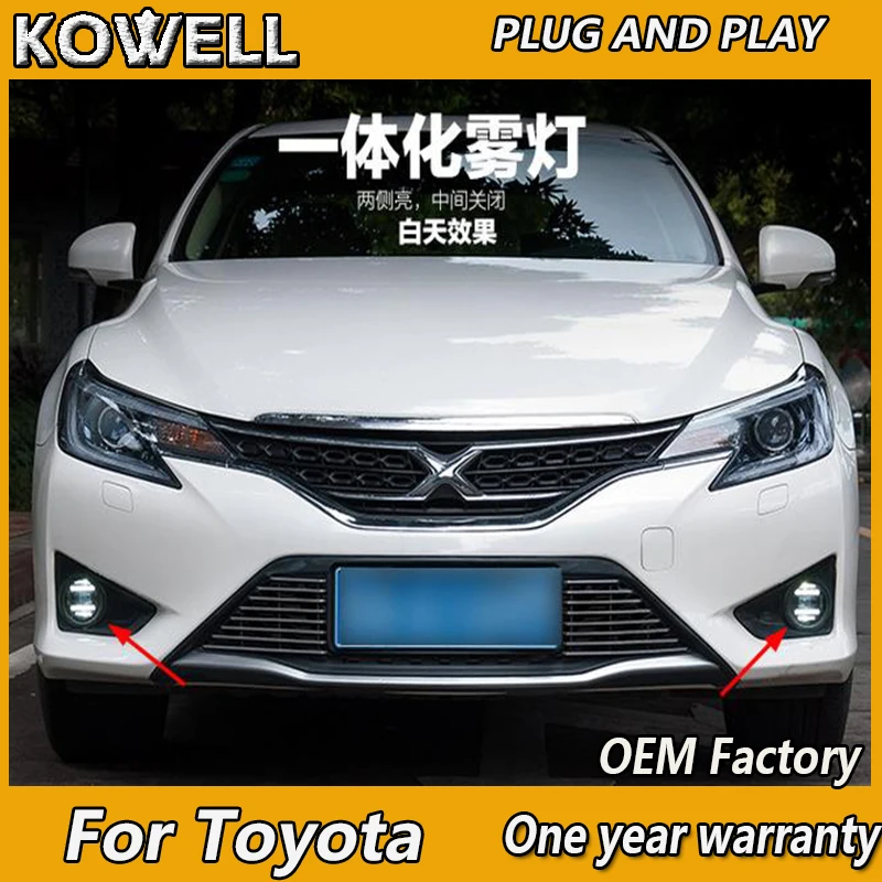 KOWELL стайлинга автомобилей Противотуманные фары для Toyota Camry Corolla Highlander MARK