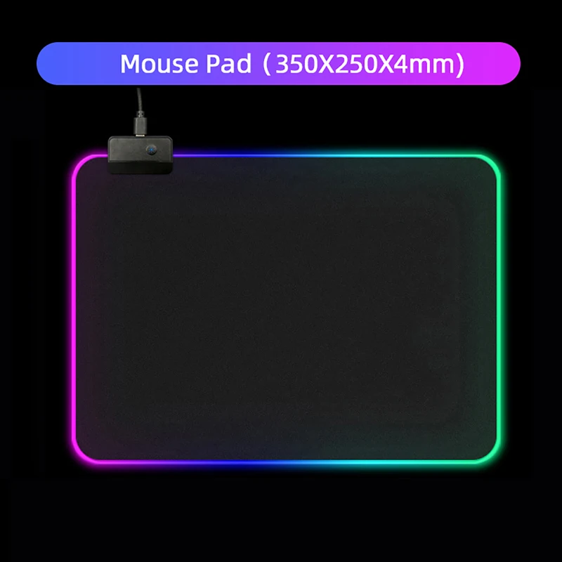 250mm Length VicTsing XR257 игровой коврик для мыши RGB коврик для мыши геймерский компьютерный коврик для мыши RGB коврик с подсветкой Mause большой коврик для мыши XXL для настольной клавиатуры - Цвет: 250mm Length