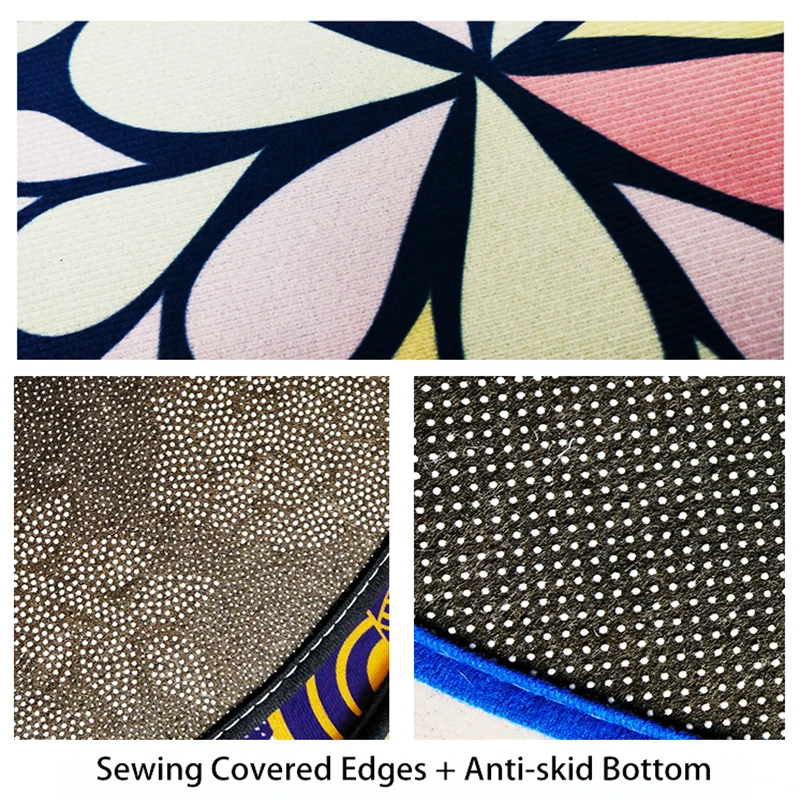 Черные круглые ковры в мультяшном стиле для гостиной детской спальни коврики и