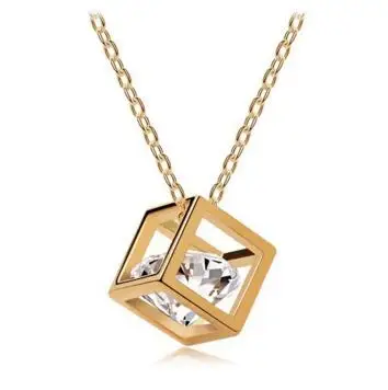 Милые подарочные пакеты акция качественное Хрустальное популярное ожерелье с