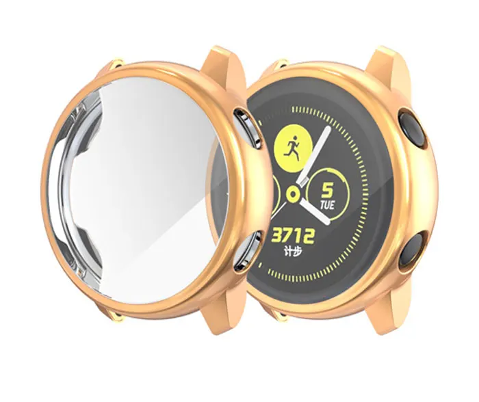 Экран протектор чехол для samsung galaxy watch active 2 ультра-тонкий мягкий силиконовый чехол для полной защиты чехол для galaxy Активный 40/44 мм