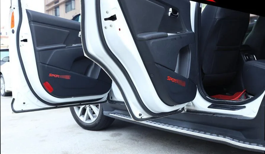 4 шт. 3 цвета для KIA Sportage R кожаная Автомобильная Противоударная накладка защитная