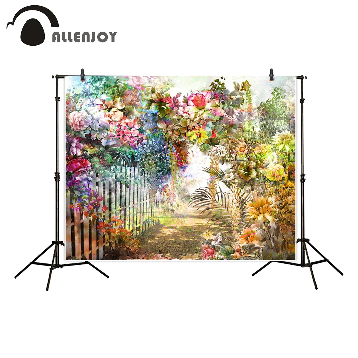 Allenjoy фон для фотосъемки Акварельная живопись весенние разноцветные цветы