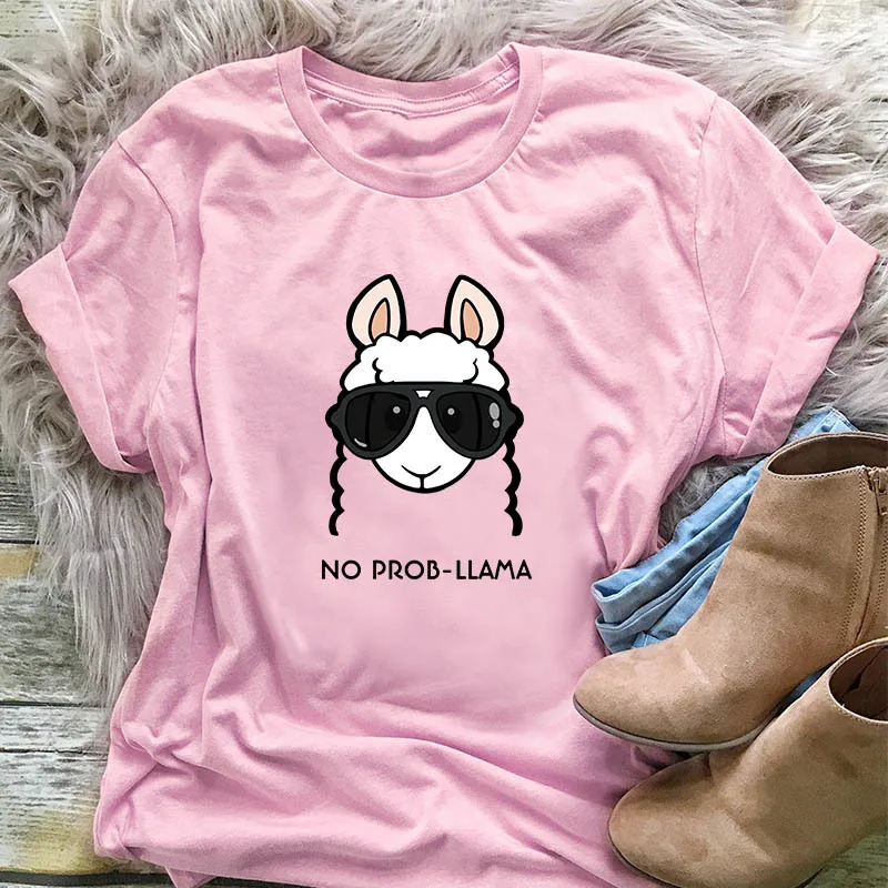 S-5XL 100% хлопок Большой размер Женская футболка милые овечки топы лето мультфильм