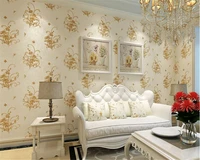 beibehang fresh pastoral stereo carved fine blank nonwoven papel de parede wall paper bedroom background living room wallpaper