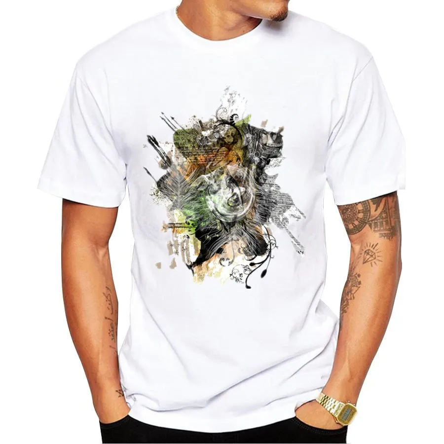 Бесплатная доставка новинка 2017 модная мужская футболка брендовая одежда