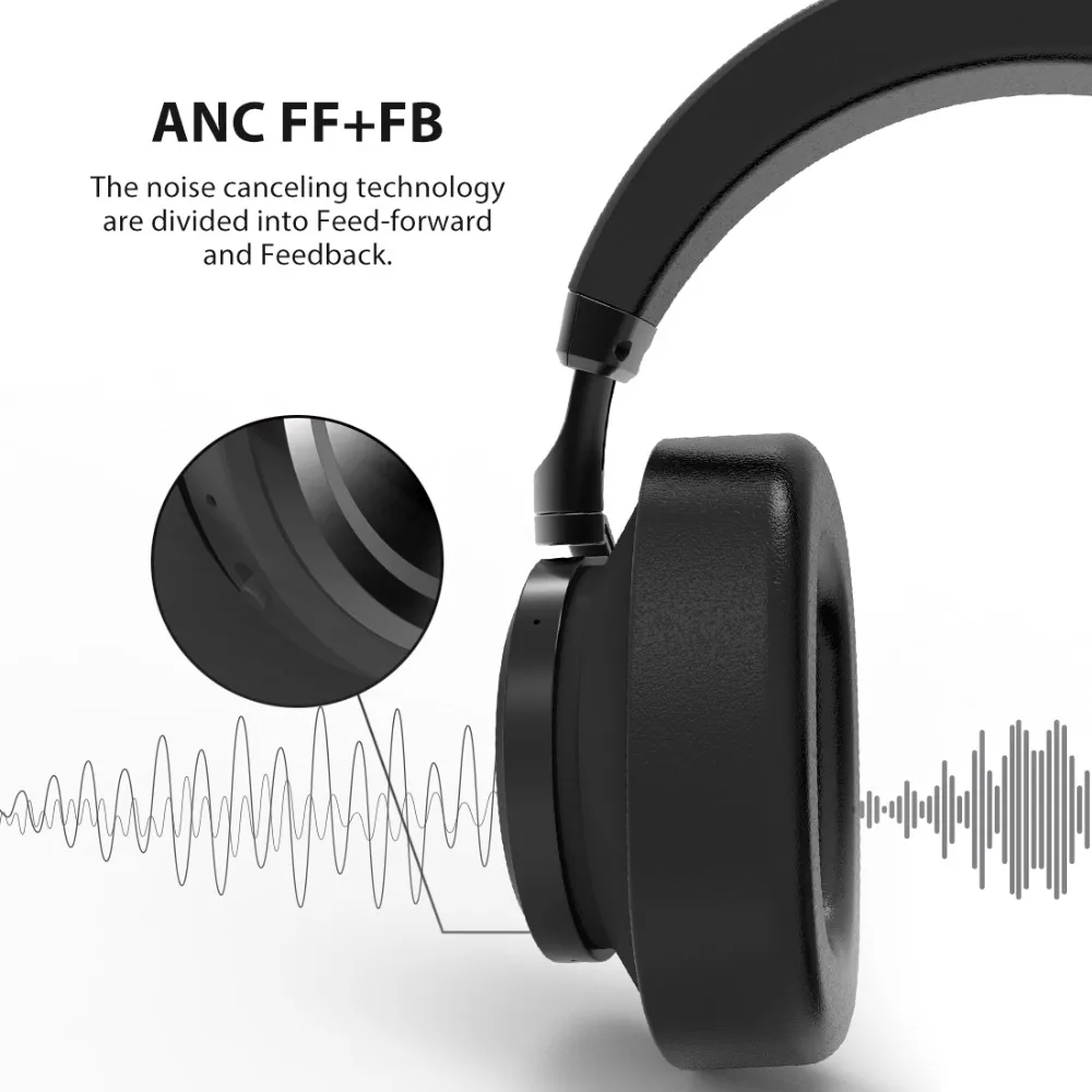 Bluedio T6 Active Шум Отмена наушники беспроводные bluetooth гарнитура с микрофоном для