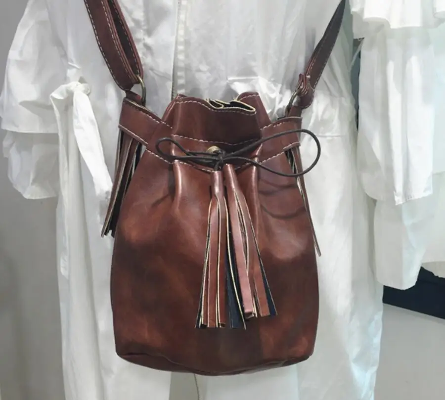 Новые Небольшие Crossbody Сумки Для Женщин Посыльного Кисточкой Кожаные Девушки Bolsas