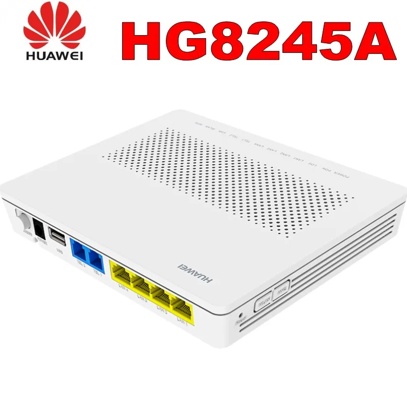 100% оригинальный новый HG8245A EPON/GPON ONU ONT 4 * FE + 2 POTS SIP Wi-Fi Usb двойной протокол английская