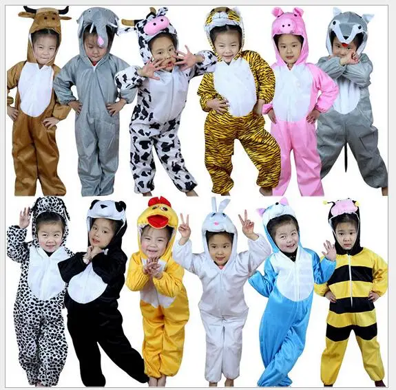 Комбинезон детский для мальчиков и девочек в виде динозавра тигра слона на