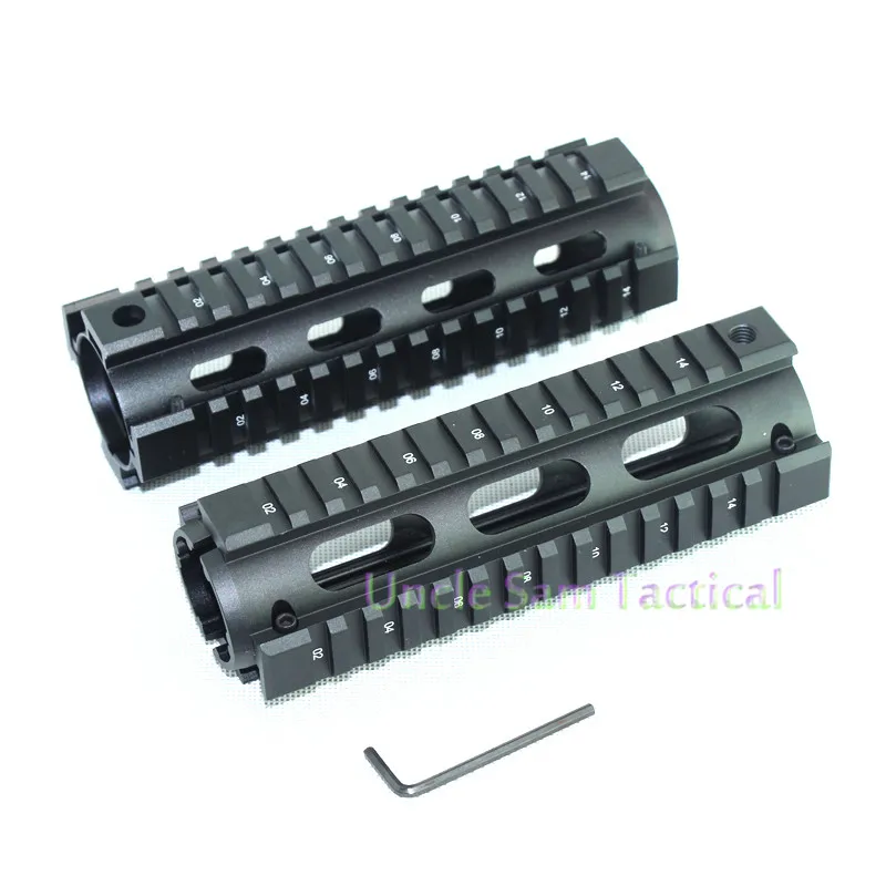 6 7 дюймов тактический AR 15 M4 Handguard карабин рис Quad Rail 2 шт. Drop In с креплением для