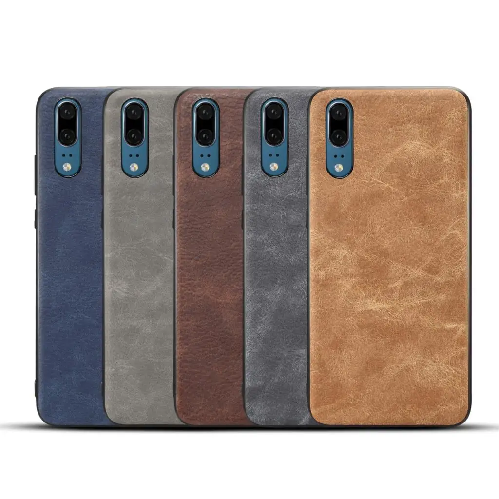 Винтажный кожаный чехол для телефона Huawei Mate 10 Pro из воловьей кожи задняя крышка P20