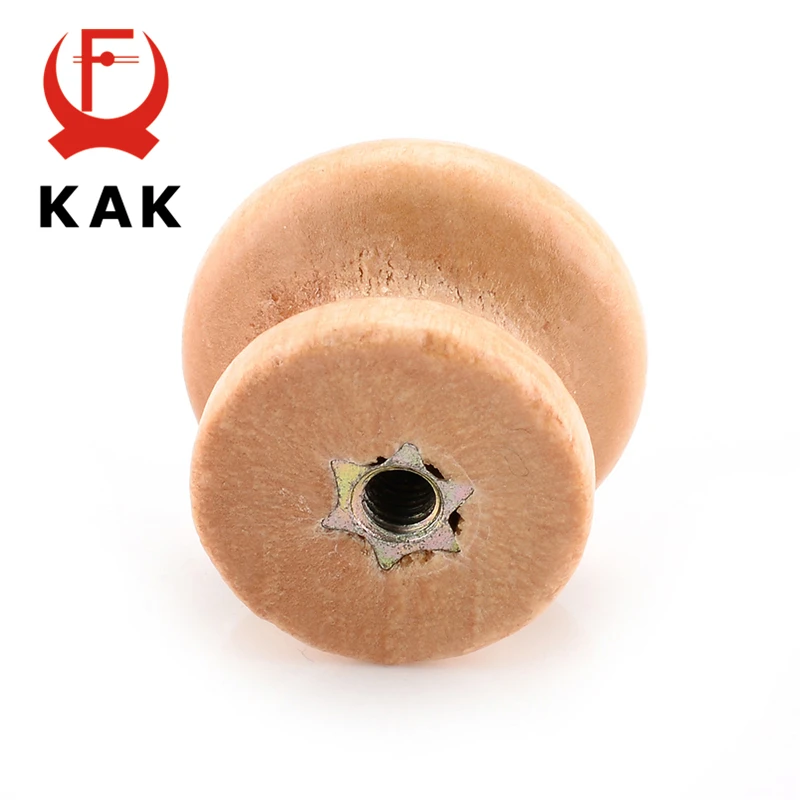 KAK 10 шт. 2.5X2CM ящик для шкафа среднего размера из натурального дерева ручка двери