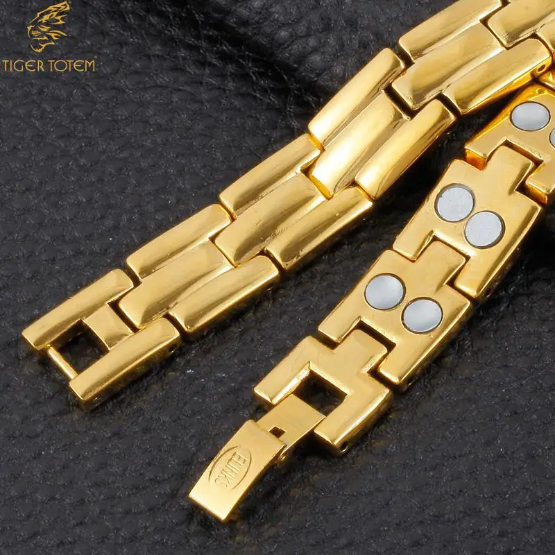 Тигр Тотем в европейском и американском стиле стиля меди Магнитный браслеты