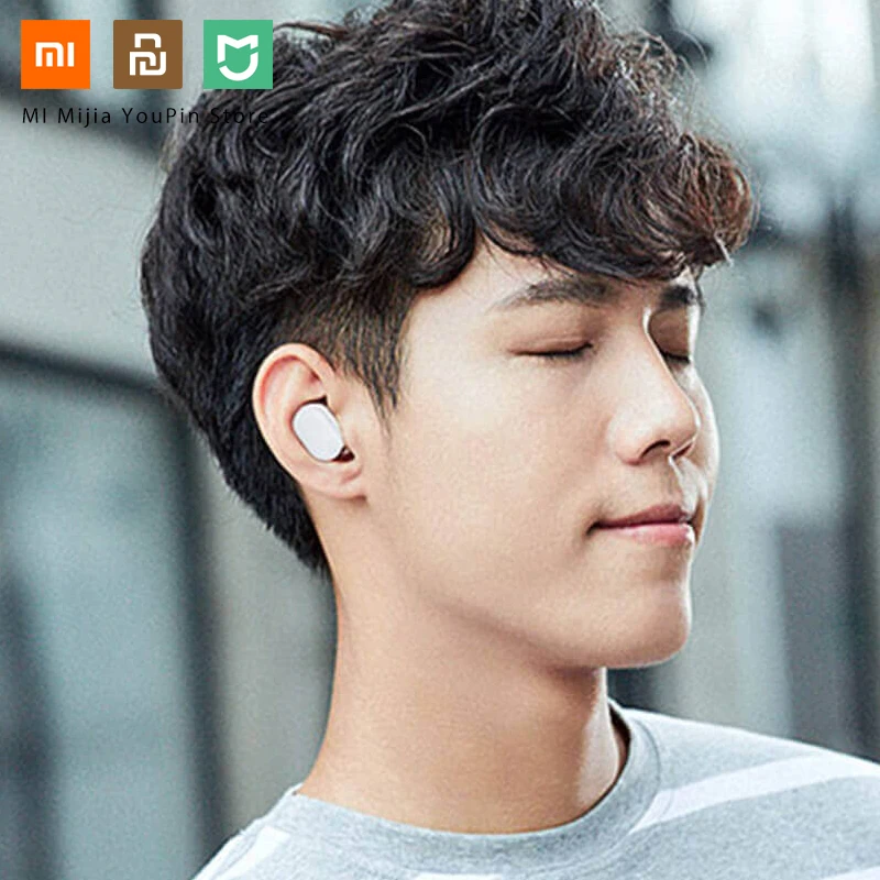 Оригинальные наушники Xiaomi Airdots TWS Bluetooth 5,0, молодежная версия, сенсорное управление с зарядным устройством, мини беспроводные наушники, 1 пара
