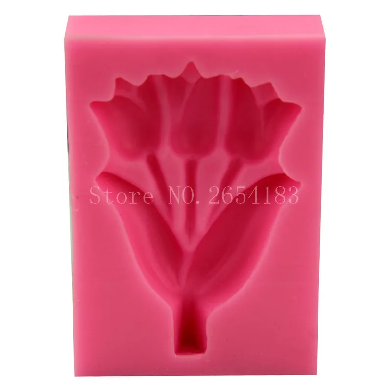 Валентина Тема роза цветок подарок силиконовые помадки мыло 3D форма для торта