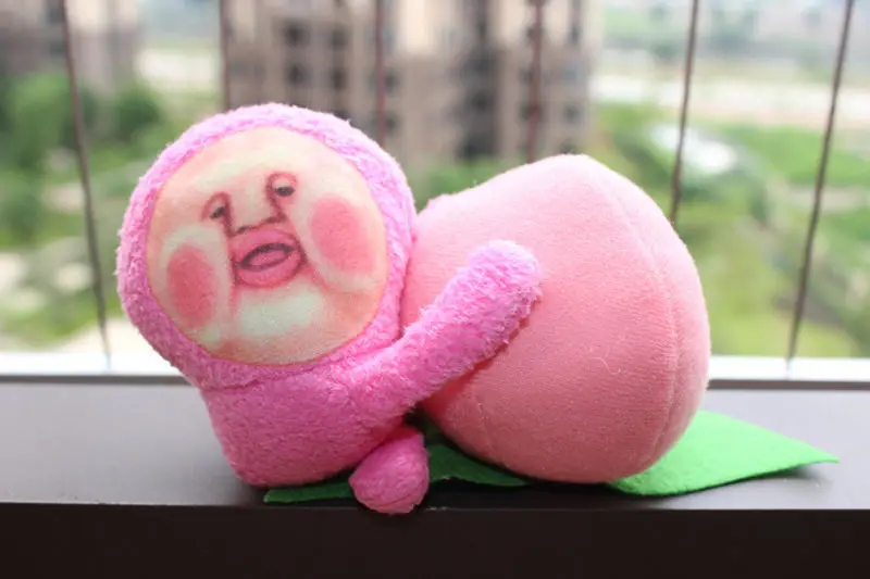 10 см игра Фея ферма печатных мультфильм плюшевые мягкие милые Kobito Kakure Momojiri Peach Jun
