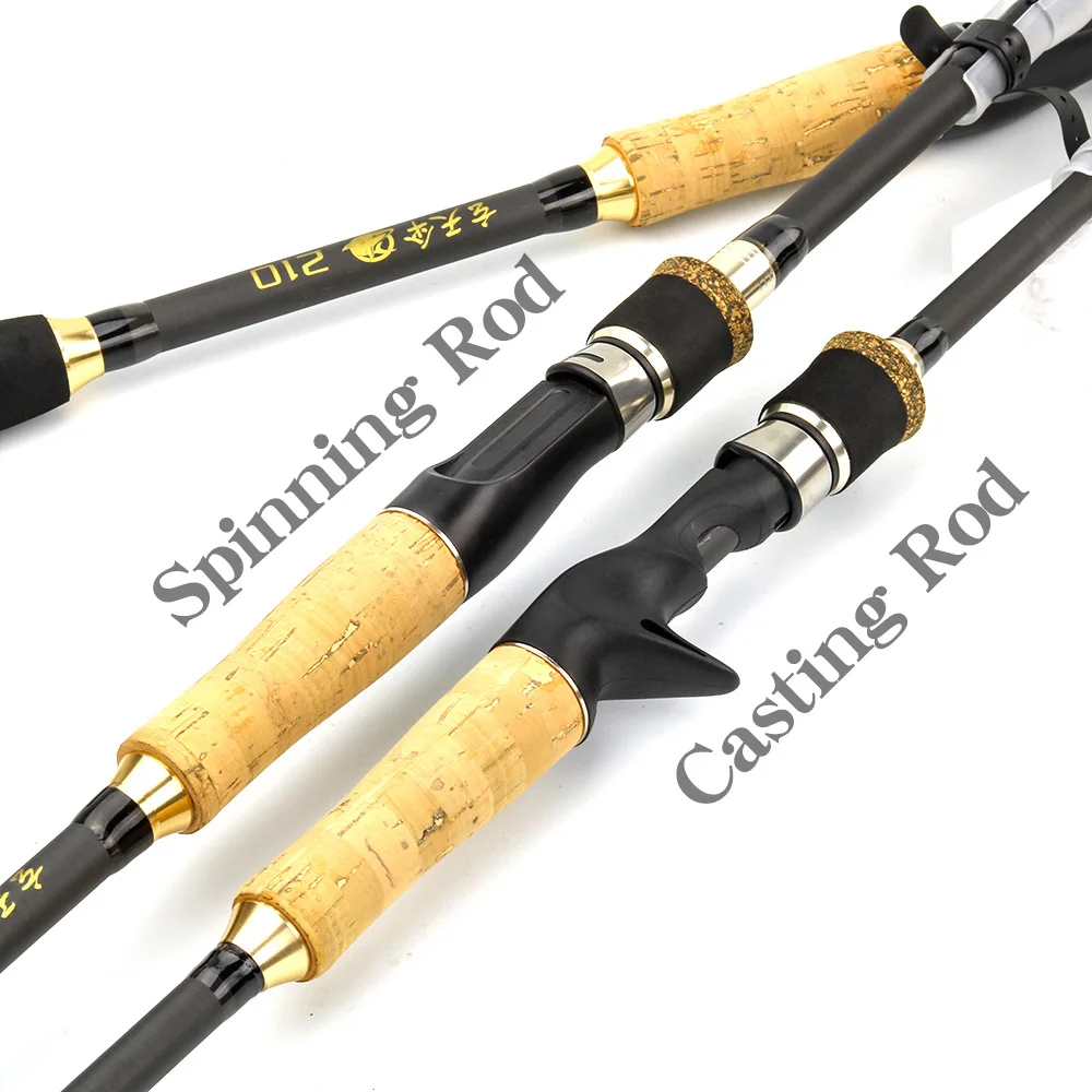 spinning rod Casting Hand Fishing Rod Ultralight Carbon Pesca Feeder Pole M Power Lure Wt:3-21g Line Weight 6-12lb