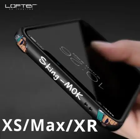 Lofter классный металлический бампер для телефона iPhone XS XR чехол s Max с мультяшным