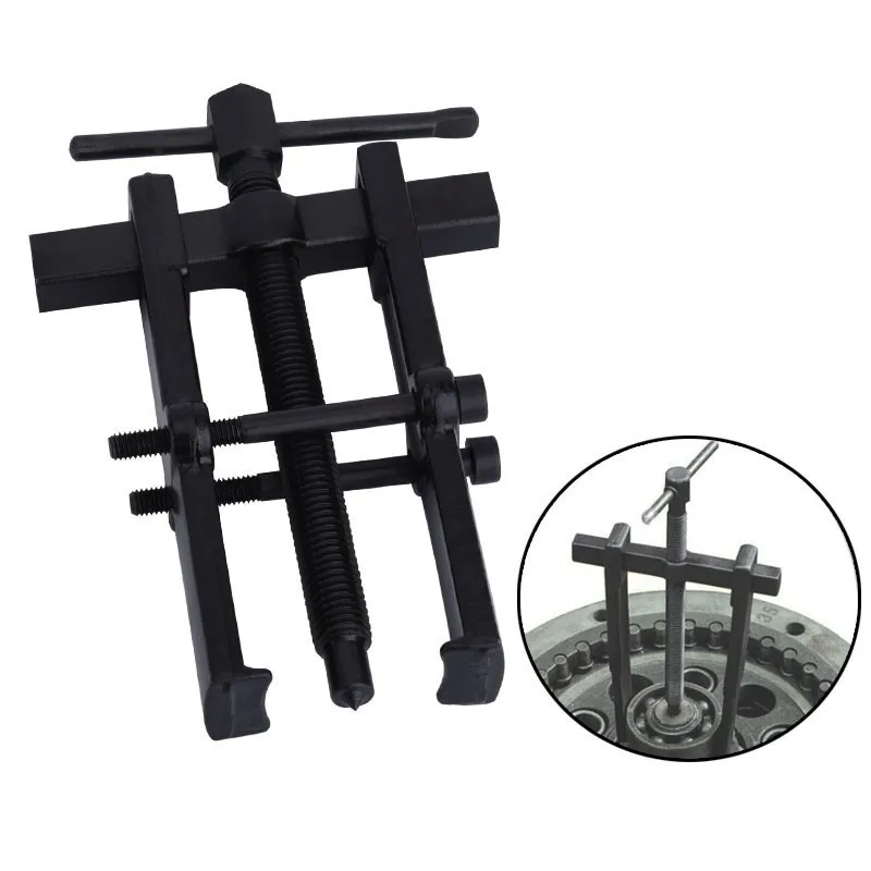 Black Plated Two Jaws Gear Puller Armature Bearing Puller Forging Extractor Installation Remove Tools