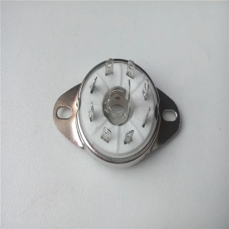 7pcs ceramic tube socket GZC8-Y-8 8pin silver holder seat for 5B254 4P1S amplifier | Обустройство дома