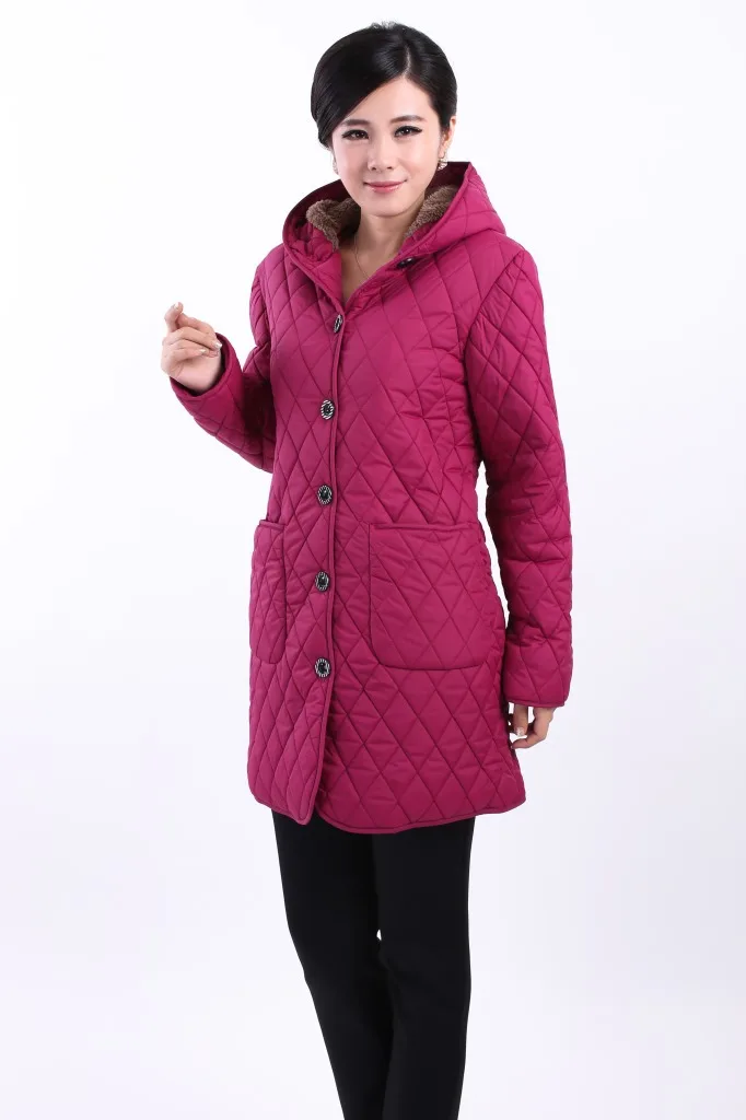 Новинка 2020 куртка с капюшоном для женщин среднего возраста толстая зимняя пальто