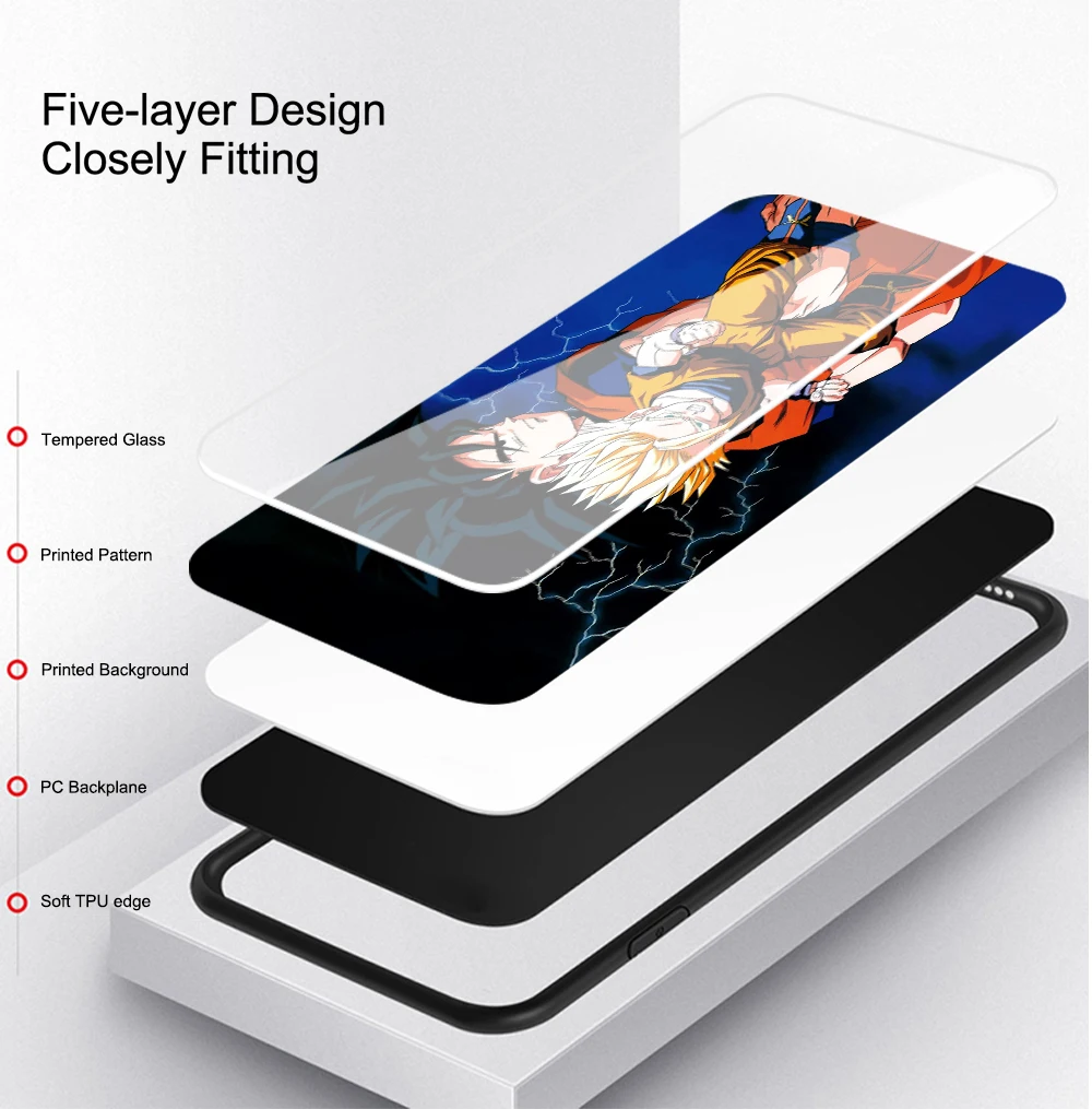 FinderCase чехол для Huawei P10 Dragon Ball 2 чехол из закаленного стекла для Huawei Mate 9 10 Pro P20 Honor V9 V10 Play Nova 3e P20 Lite