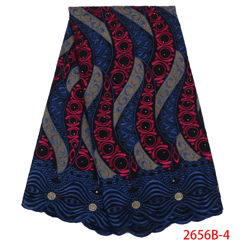 HOT SALE Swiss Voile Lace in Switzerland High Quality African Cotton Fabric with Stones Laces KS2656B-1 | Аксессуары для одежды